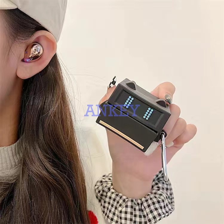Samsung Galaxy Buds 2 Pro / Buds Live Cover Cute Robot Earphone Silicone Case Earbuds Waterproof Shockproof Soft Protective Headphone Cover Headset Skin with Hook