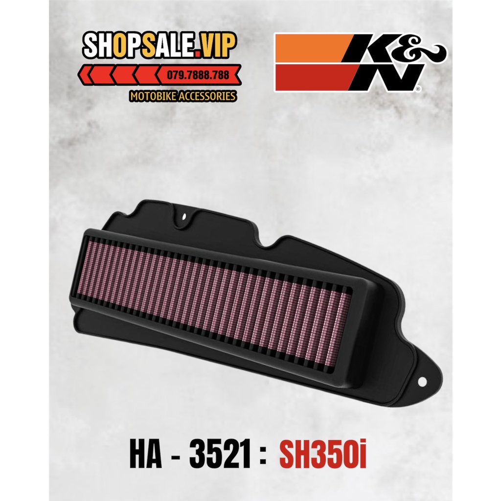 Lọc Gió K&N Sh350i Chính Hãng