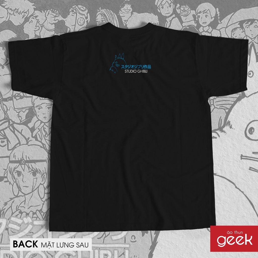 Áo thun hình Ghibli - Totoro 02 sắc nét, 100% Cotton vải dày, siêu mịn.