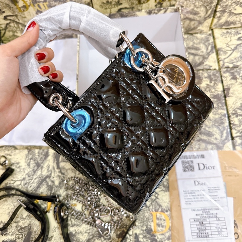 TÚI ĐEO CHÉO NỮ DIOR SIZE 17 Ô TRÁM DA BÓNG FULLBOX SMANO BAGS HOẢ TỐC