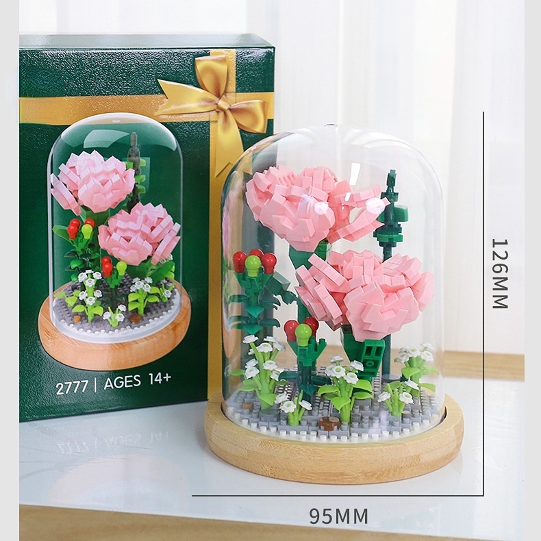 Đồ chơi khối lắp ráp GOTOOGO hình hoa đa dạng làm quà tặng cho bé gái