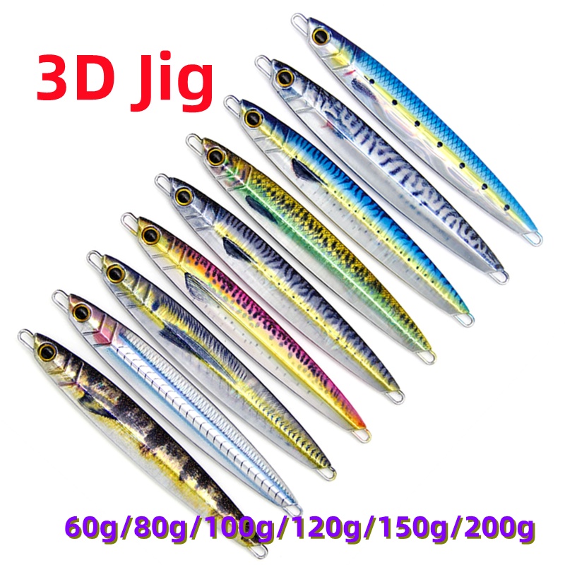 Mồi Câu Cá Giả 60g-200g In Hình 3D Chuyên Dụng