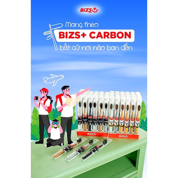 Bàn chải đánh răng Bizs+ Carbon/Zenshine/Pearl Ngoc Trai siêu mềm chăm sóc răng miệng sạch trắng khỏe JIZOE BCH01