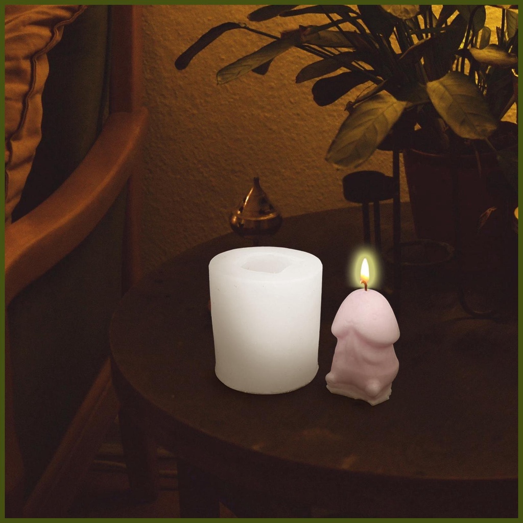 Khuôn Silicone Tạo Hình Làm Bánh Kẹo / Xà Phòng Hình Quả Dick 3D Sáng Tạo