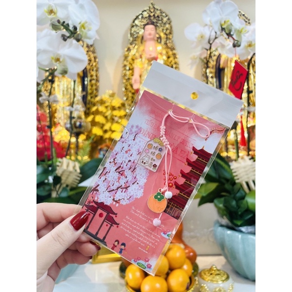 Túi Đào hoa - Duyên may mắn tài lộc Chùa Hà