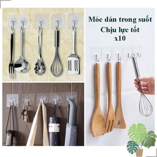 Móc dán tường chịu lực - Bộ 10 cái