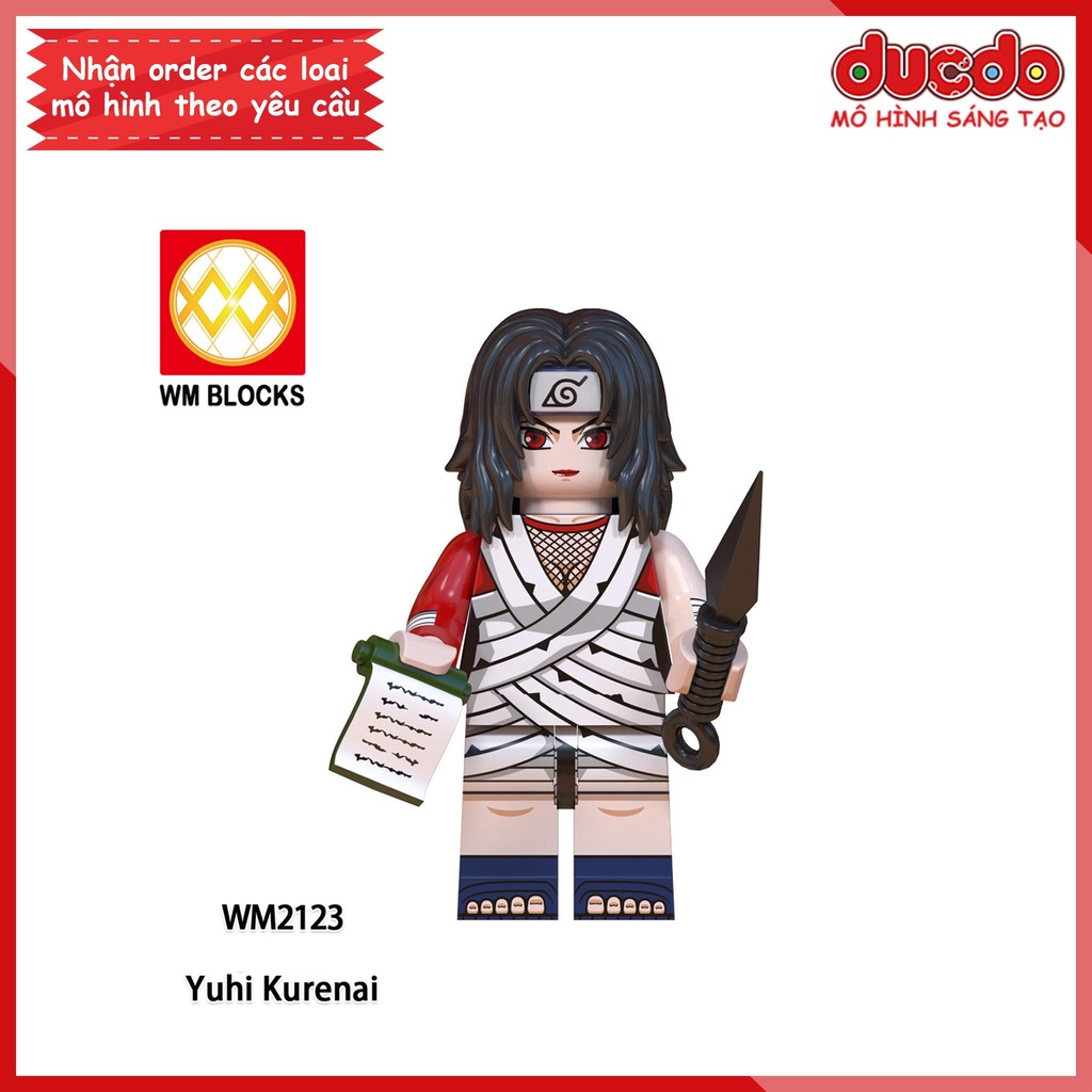 Minifigures các nhân vật trong Naruto Hokage Asuma Kurenai - Đồ chơi Lắp ghép Xếp hình Mô hình Mini WM WM6110