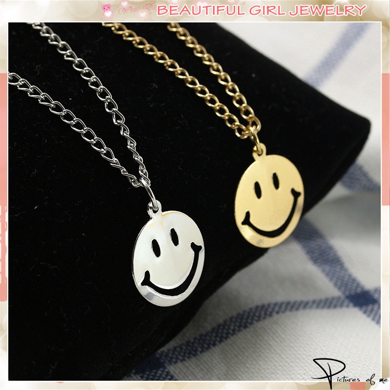 vòng cổ Hợp Kim Mặt Emoji Dễ Thương Cho Nữ