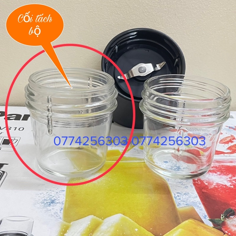 Linh kiện - Cối xay khô thuỷ tinh, Dao xay khô máy xay Panasonic MX-V310 MX-V300 V310 và V300