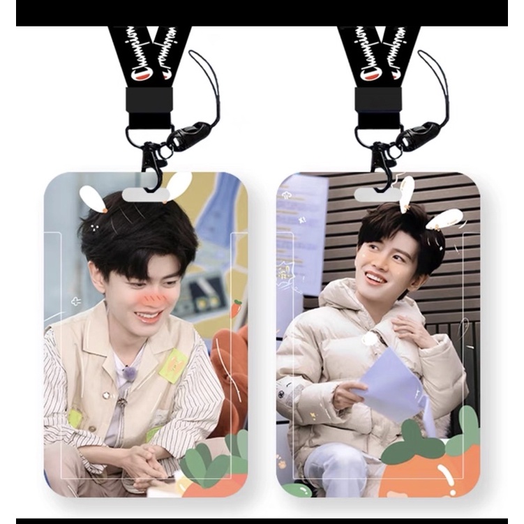 Bộ dây đeo thẻ học sinh sinh viên in hình Nhậm Gia Luân