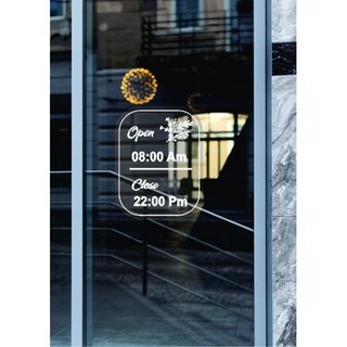 decal giờ mở cửa