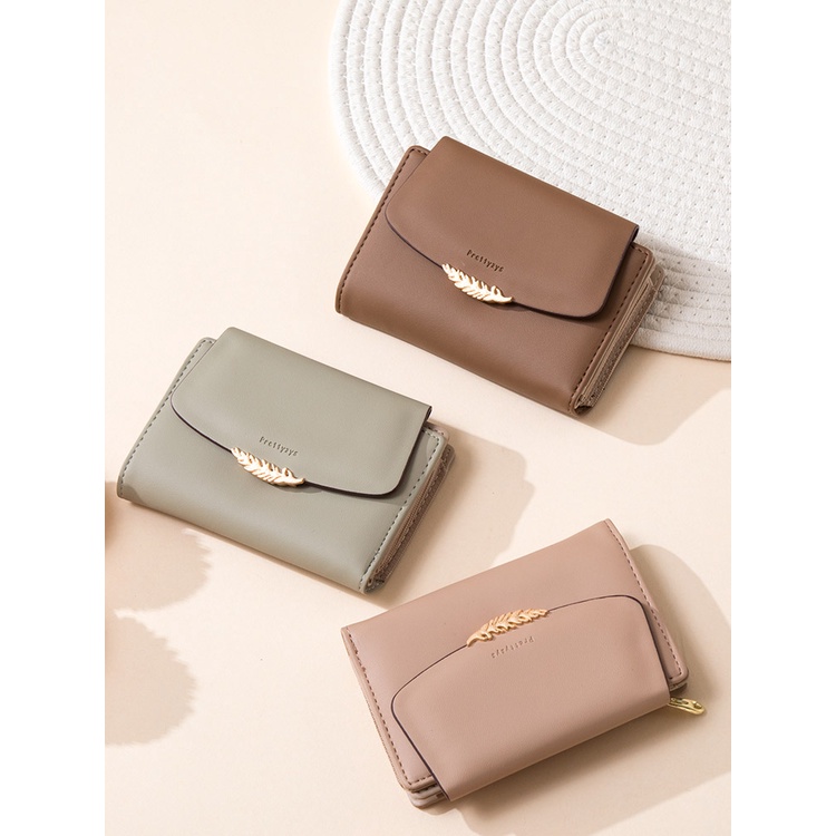 Ví Nữ Cầm Tay Có Khóa Kéo Thời Trang Giá Đỡ