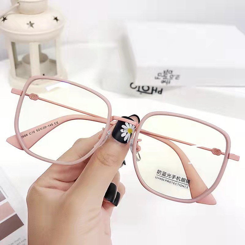 Mắt Kính Gọng Nhựa Chống Ánh Sáng Xanh Phong Cách vintage Thời Trang