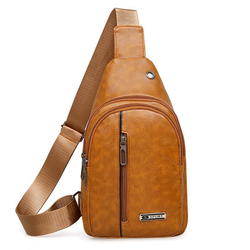 Túi Da Đeo Chéo Ngực Thời Trang Phong Cách Hàn Quốc Cho Nam