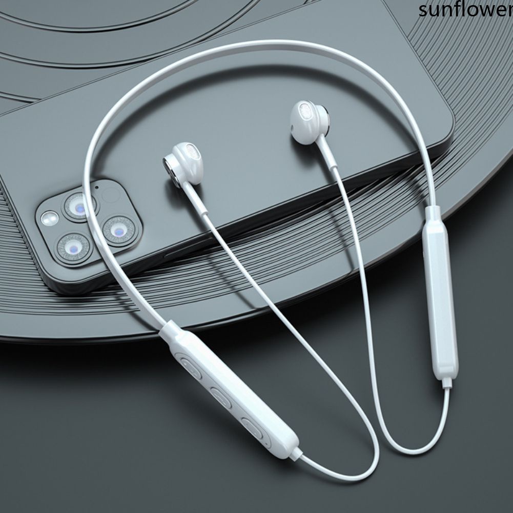 Tai Nghe Bluetooth Không Dây Tai Nghe Nhạc Tai Nghe Thể Thao Đeo Cổ Điện Thoại Tai Nghe Có Mic Cho Iphone Samsung Xiaomi-Sun. Vn