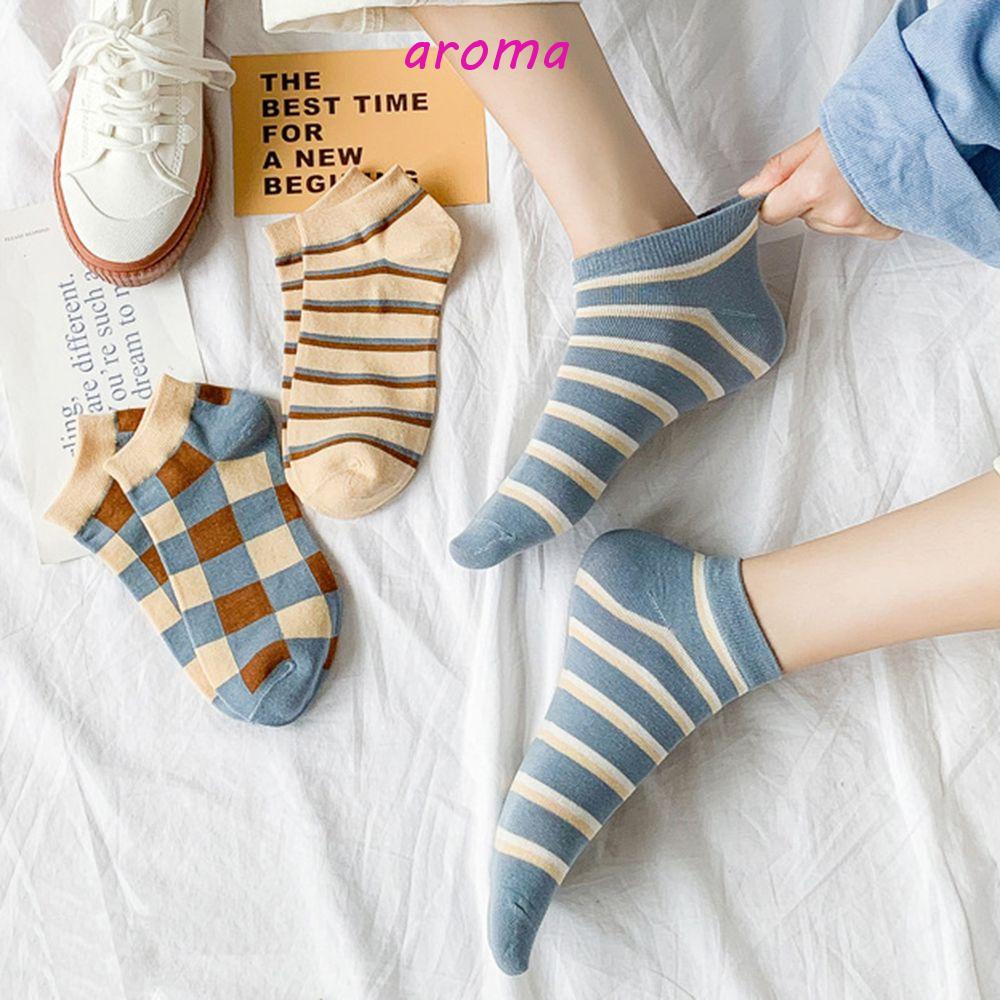 Đôi Vớ Cotton HọA TiếT Kẻ SọC KiểU Cổ ĐiểN ThờI