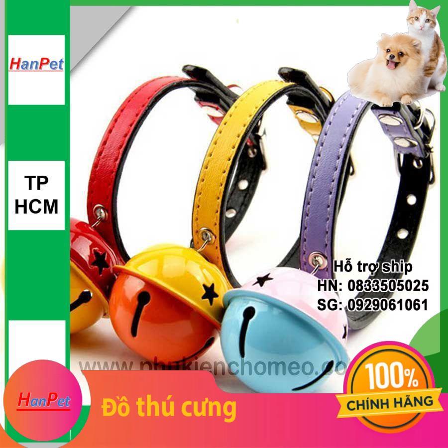 SP1190 - Vòng cổ chó mèo có chuông siêu đại - chó từ 1-4kg,mèo từ 2-6kg (hanpet 4711822)
