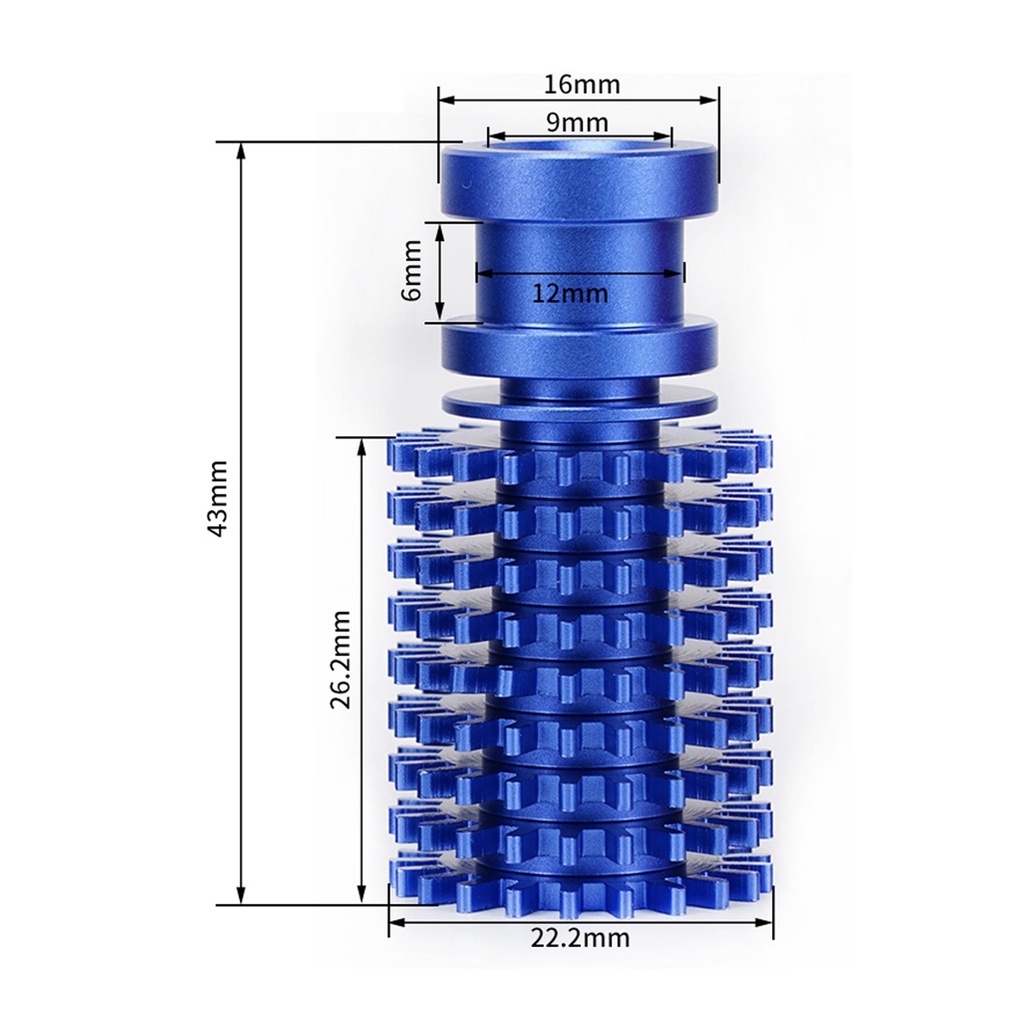 Thân Ống tản nhiệt cho Bộ đầu phun E3D V6 | Linh kiện cho máy in 3D