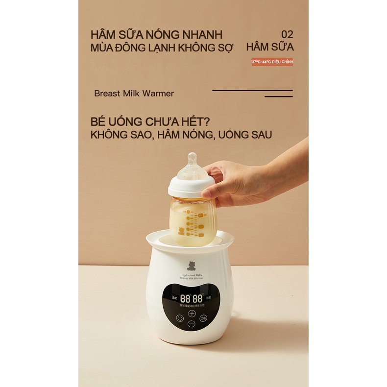 Máy hâm sữa SNOWBEAR  Đa chức năng: Hâm sữa, rã đông, tiệt trùng,...-C2008