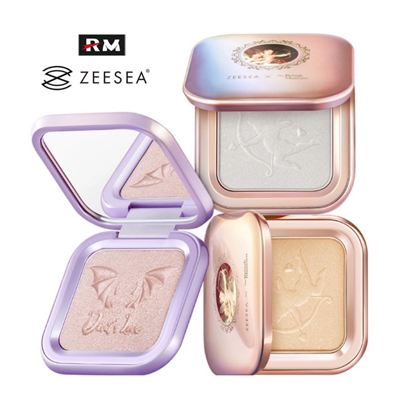 ZEESEA Đĩa Sửa Chữa Có Độ Bóng Cao Ba Chiều Bột Thần Tiên Lấp Lánh Làm Thon Gọn Khuôn Mặt Làm Nổi Bật Huỳnh Quang Trên Khuôn Mặt Đường Viền Mũi Hình Bóng Khuôn Mặt Bột Ép Kim Cương Ngọc Trai Bóng Mặt Bột Kim Cương Mịn Kim Cương Vỡ