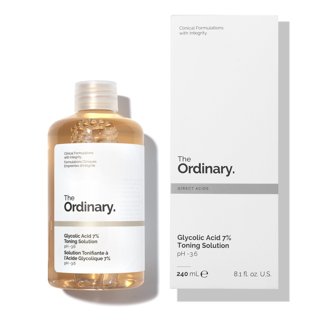 Toner tẩy da chết làm sạch The Ordinary Glycolic Acid 7% Toning Solution 240ml