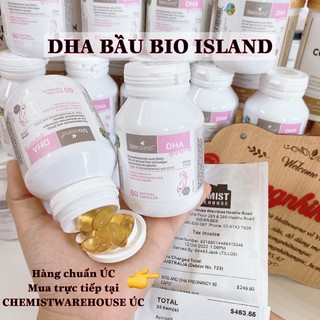 HÀNG CHUẨN AIR MUA TẠI ÚC - VIÊN UỐNG BỔ SUNG DHA CHO BÀ BẦU BIO ISLAND 60 VIÊN