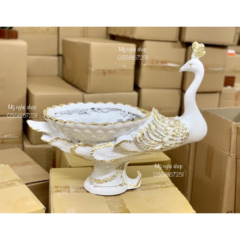 Bình hoa con công, chim công