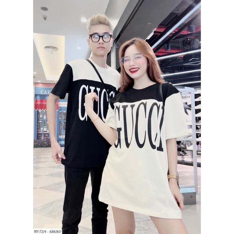 áo phông cotton phối thân gc