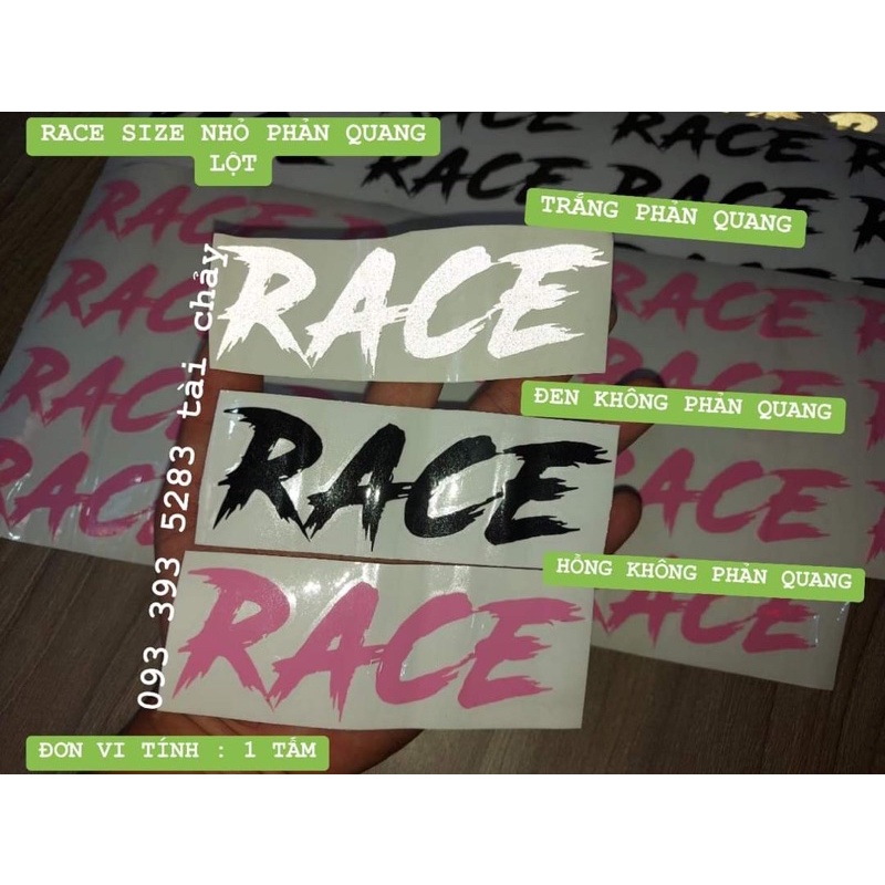 RACE NHỎ LỘT DÁN NÓN DÁN ĐT
