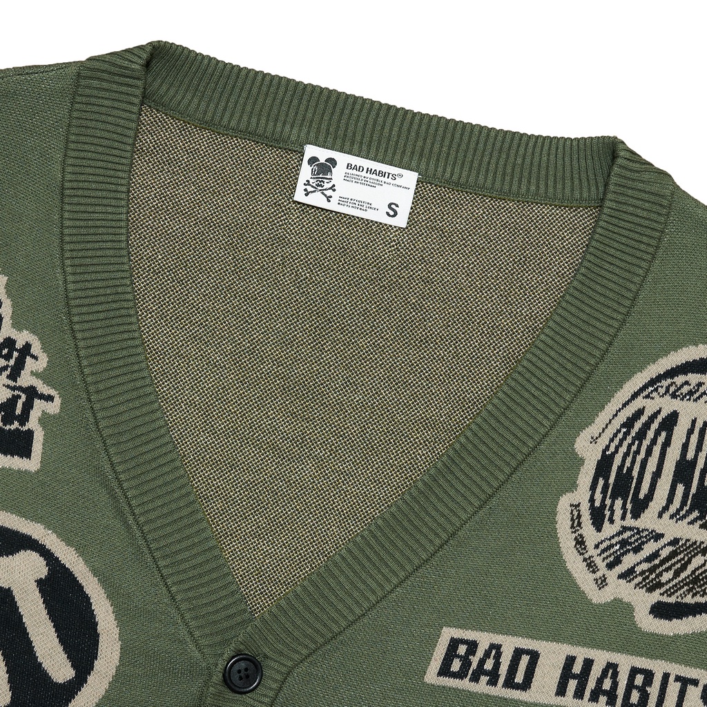 Áo Khoác Len Bad Habits EXIT CARDIGAN BLACK - Local Brand Chính Hãng