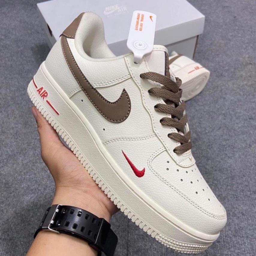 Giày thể thao nam nữ AF1 Vệt nâu hàng Cao Cấp đi học đi chơi, Giày AF1 Vệt Nâu dễ phối đồ Tôn Dáng Full Box Bill *