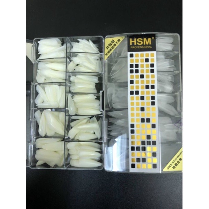 Móng úp Hsm nhám nhọn lẻ size.