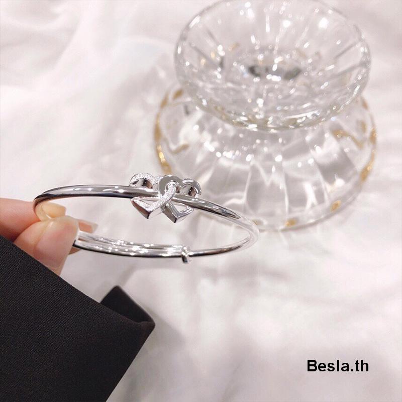yakult Vòng đeo tay mạ bạc mặt trái tim đôi thời trang dành cho nữ Vòng Tay Mạ Bạc Hình Trái Tim Đôi Thời Trang Cho Nữ