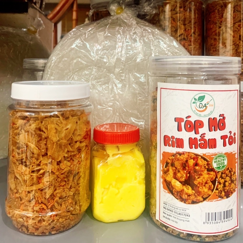 Combo bánh tráng phơi sương muối tép hành phi