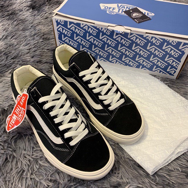 Giày_Vans Vault Old Skool Bản Cao Cấp, Giày Vans Đen Vạch Trắng Basic Full Size Nam Nữ Full Box Bill | BigBuy360 - bigbuy360.vn