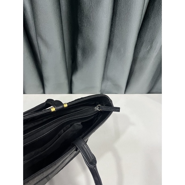 Túi si nhập Nhật dáng công sở da thật dập vân điểu