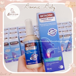 Betadine xịt khuẩn họng hàn quốc 50ml