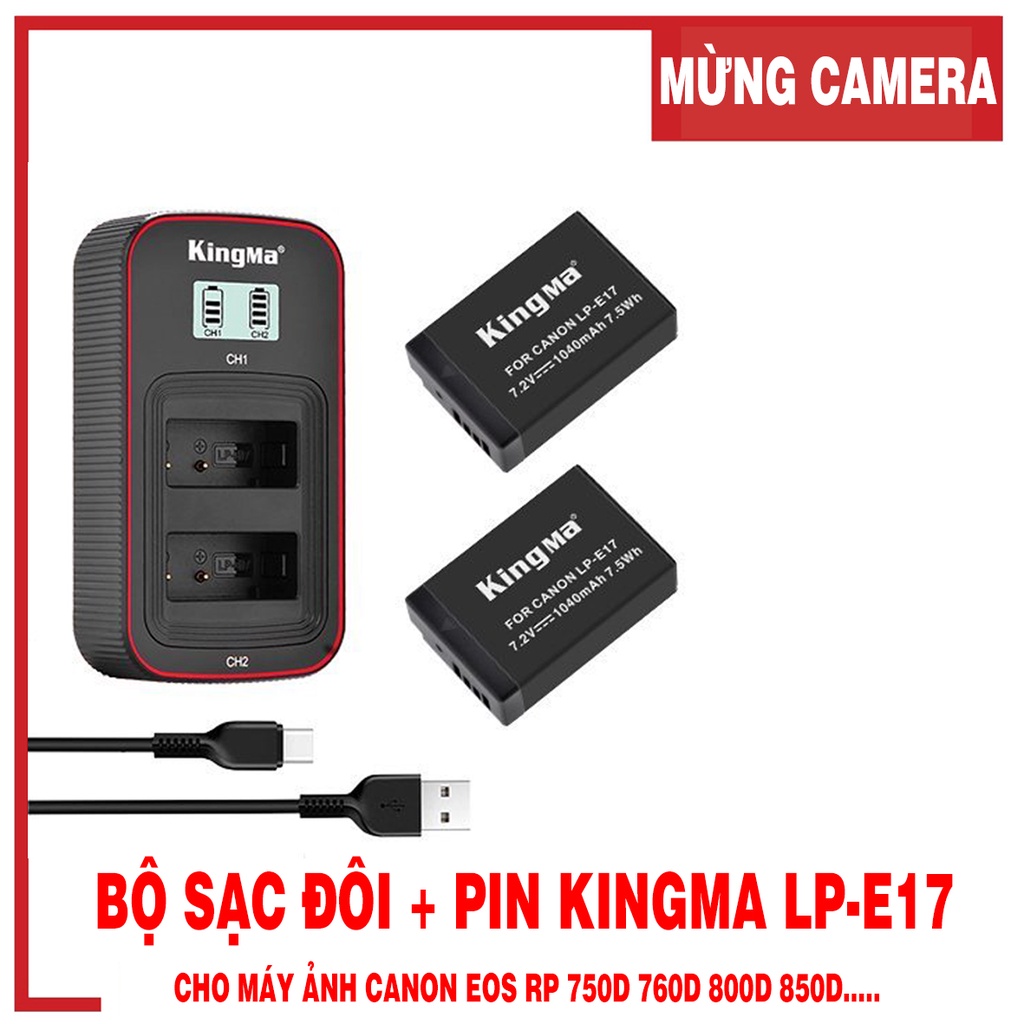 Pin sạc Kingma Ver 3 cho Canon LP-E17