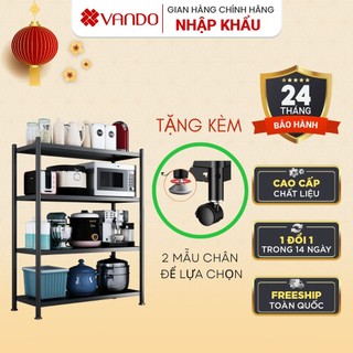 [INOX SƠN ĐEN] Kệ lò vi sóng 3,4,5 tầng Sơn Đen Đa Năng Kệ Inox nhà bếp, Giá Tủ để đồ thông minh