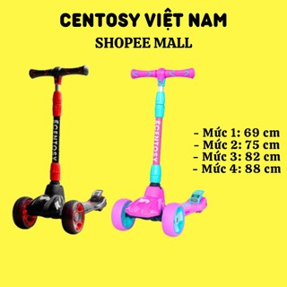 Xe trượt scooter trẻ em cao cấp - scooter centosy s3 - màu sắc nổi bật, gấp gọn tiện lợi