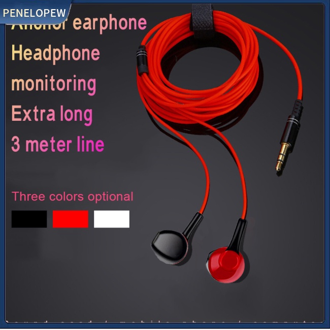 Tai Nghe Dài 3m Có Dây Âm Thanh Siêu Trầm MP3 Chất Lượng Cao