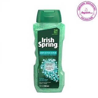 Sữa tắm cho nam Irish Spring Deep Action Scrub 532ml