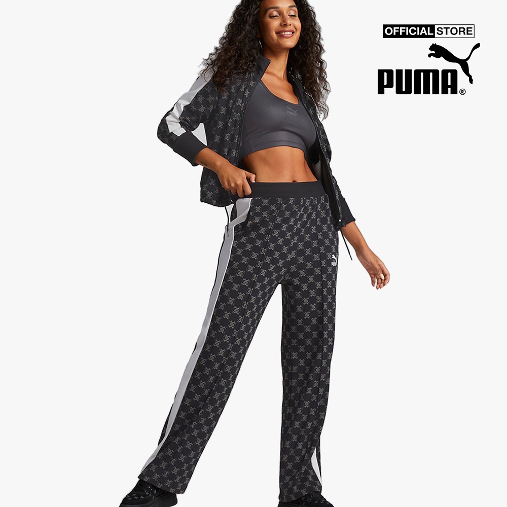 PUMA - Quần dài nữ phom suông T7 Printed 537076-01