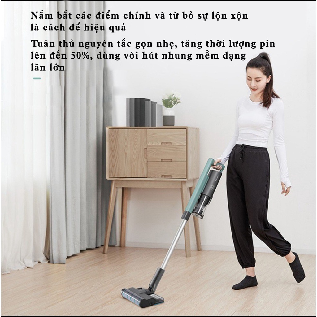 Máy hút bụi lau nhà cầm tay không dây Panasonic, máy hút bụi gia đình, máy lau nhà không dây chính hãng MC-A13G