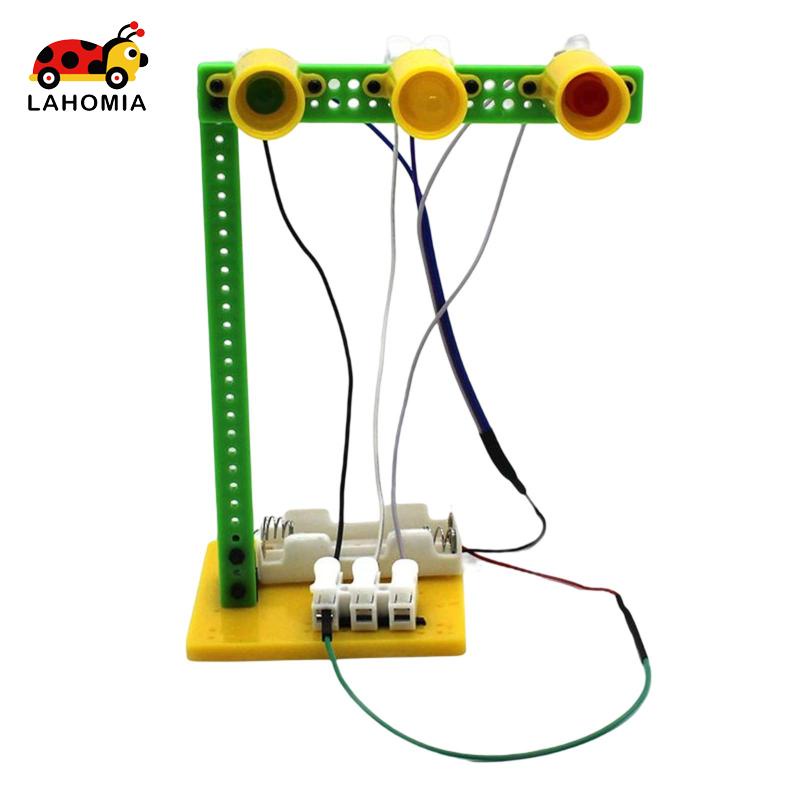 LAHOMIA Bộ Đồ Chơi Thí Nghiệm Khoa Học Đèn Giao Thông DIY Sáng Tạo Cho Bé
