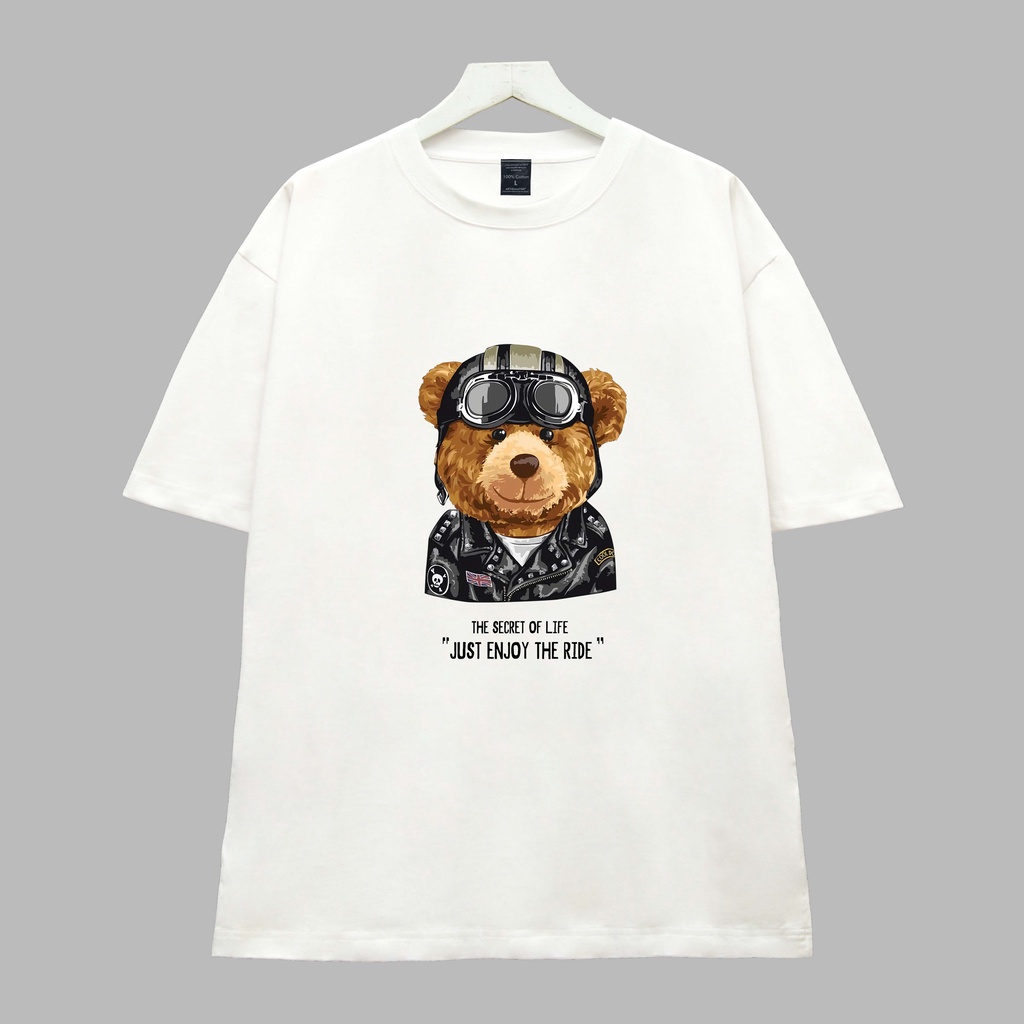 Áo thun GẤU PHI CÔNG Dogo Store , Áo thun unisex nam nữ form rộng oversize chất liệu 100% Cotton