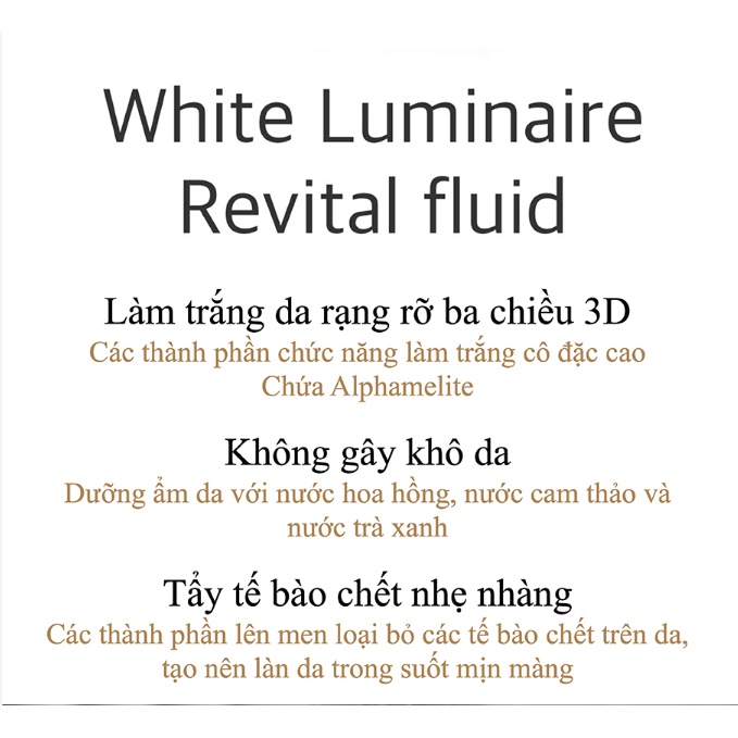 TONER LÀM SÁNG DA NoTS WHITE LUMINAIRE FLUID 150ml