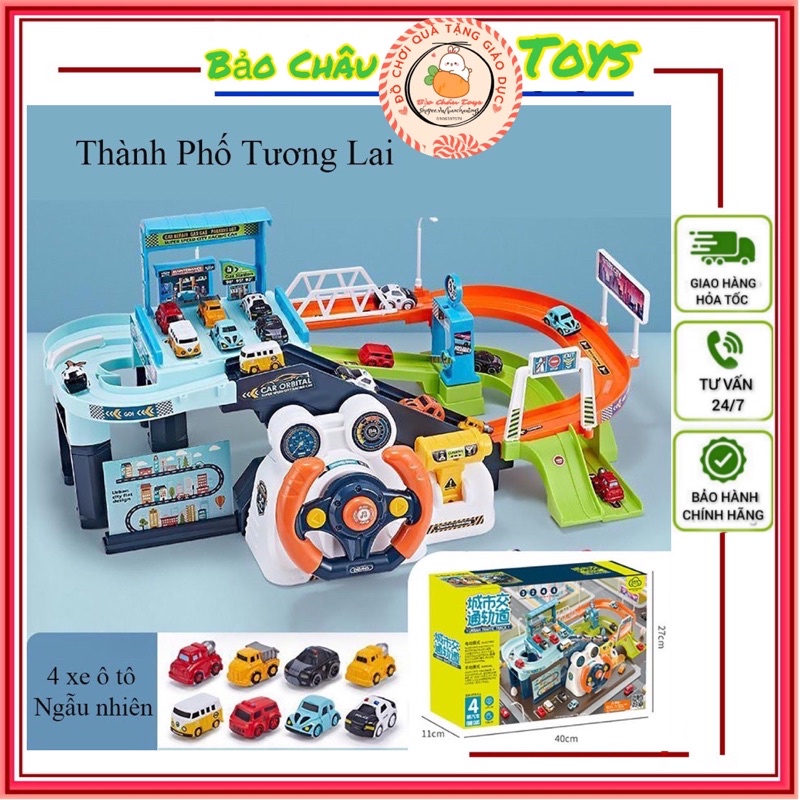 Đồ chơi điều khiển,đường đua có vô lăng, đồ chơi mô hình lắp ráp,pin,quà tặng bé trai,quà noel quà giáng sinh