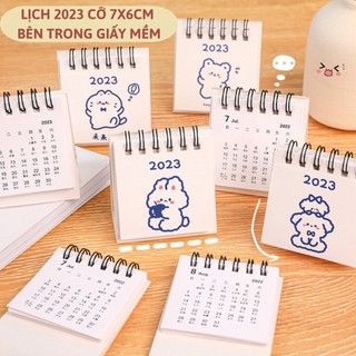 Lịch 2023 Loại Nhỏ 7x6cm (Giấy Mềm)