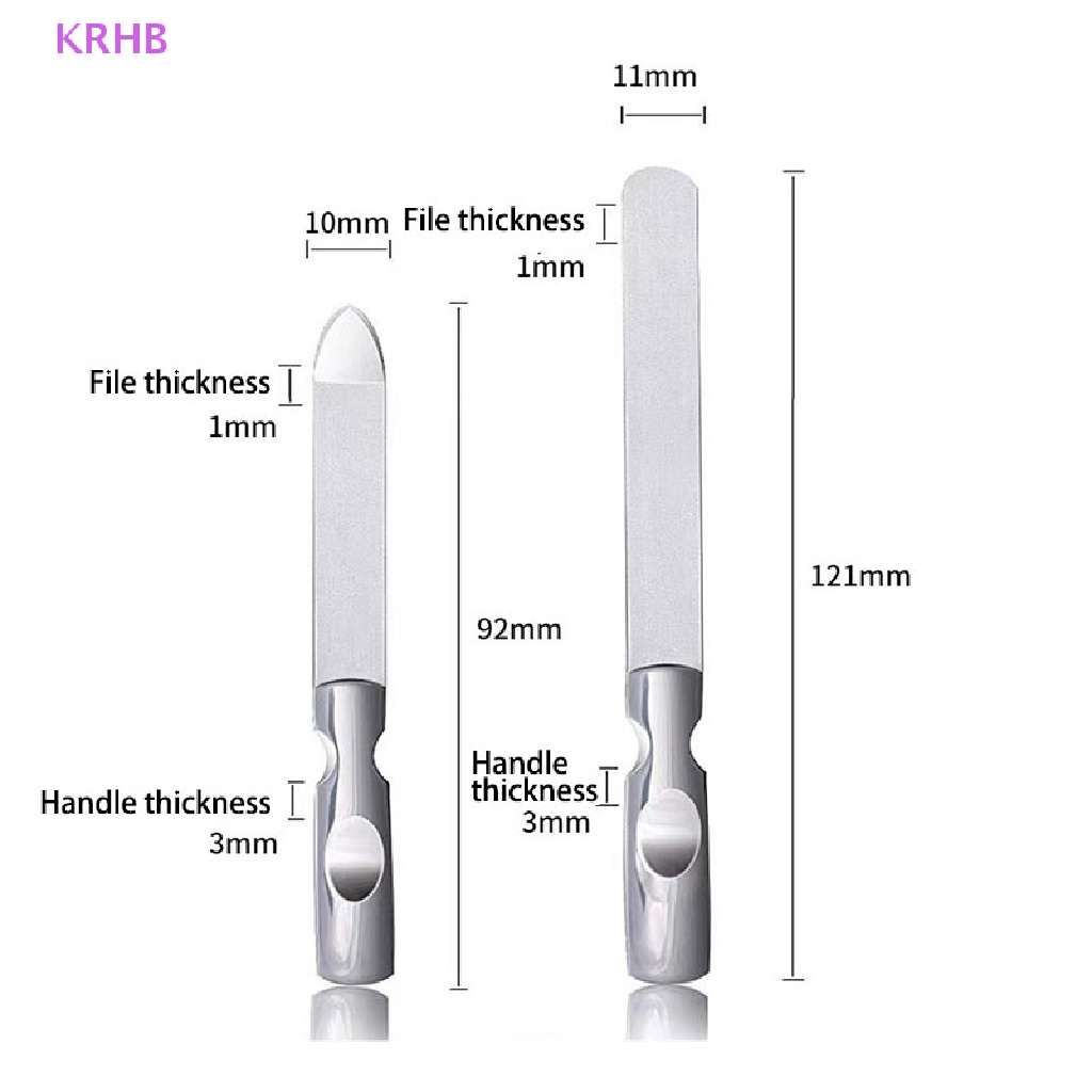 Cây Dũa Móng Hai Mặt Bằng Thép Không Gỉ Chuyên Nghiệp Mới